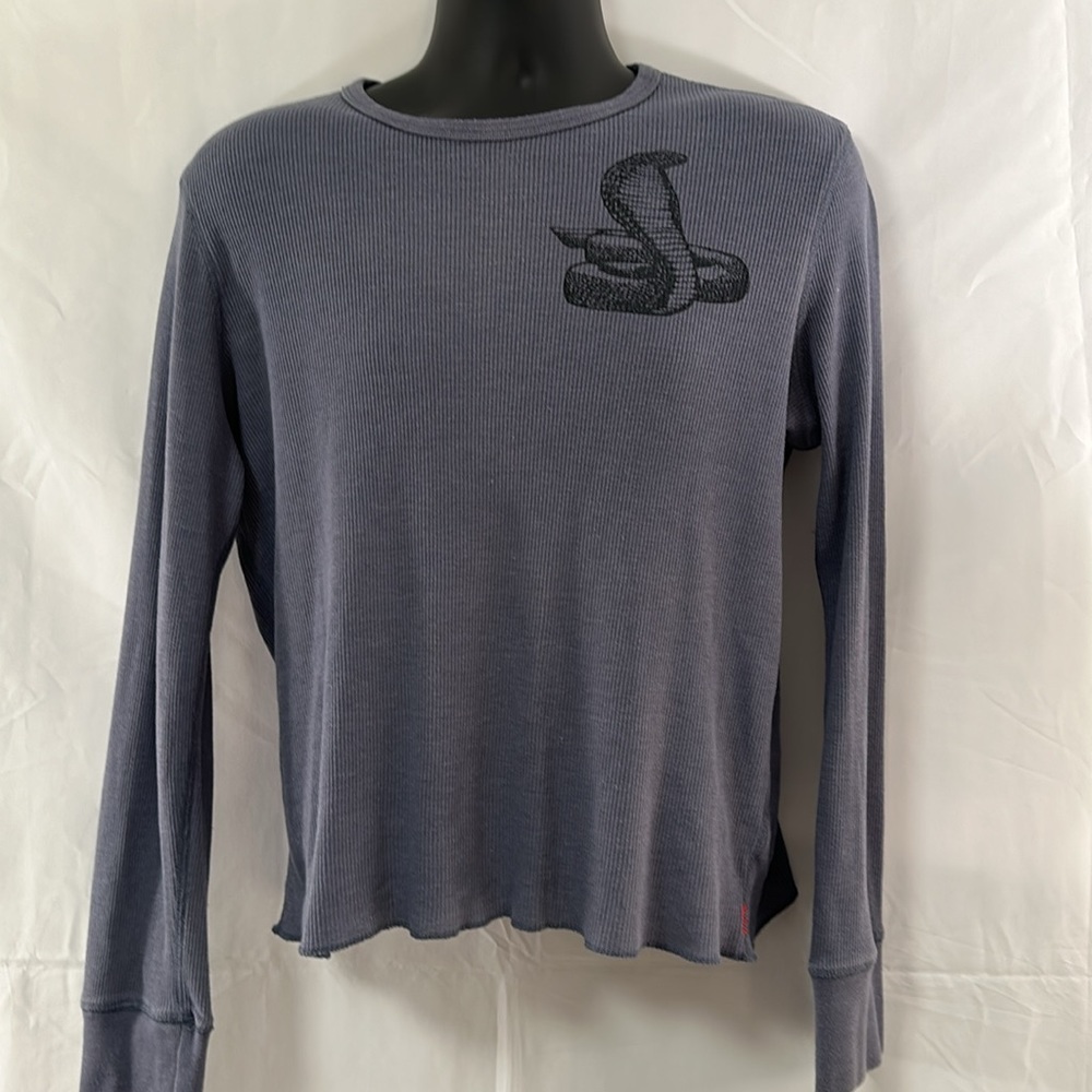 Mens Georges Marciano Guess Jeans circa 2006-7 fine knit Truth cobra shirt large
